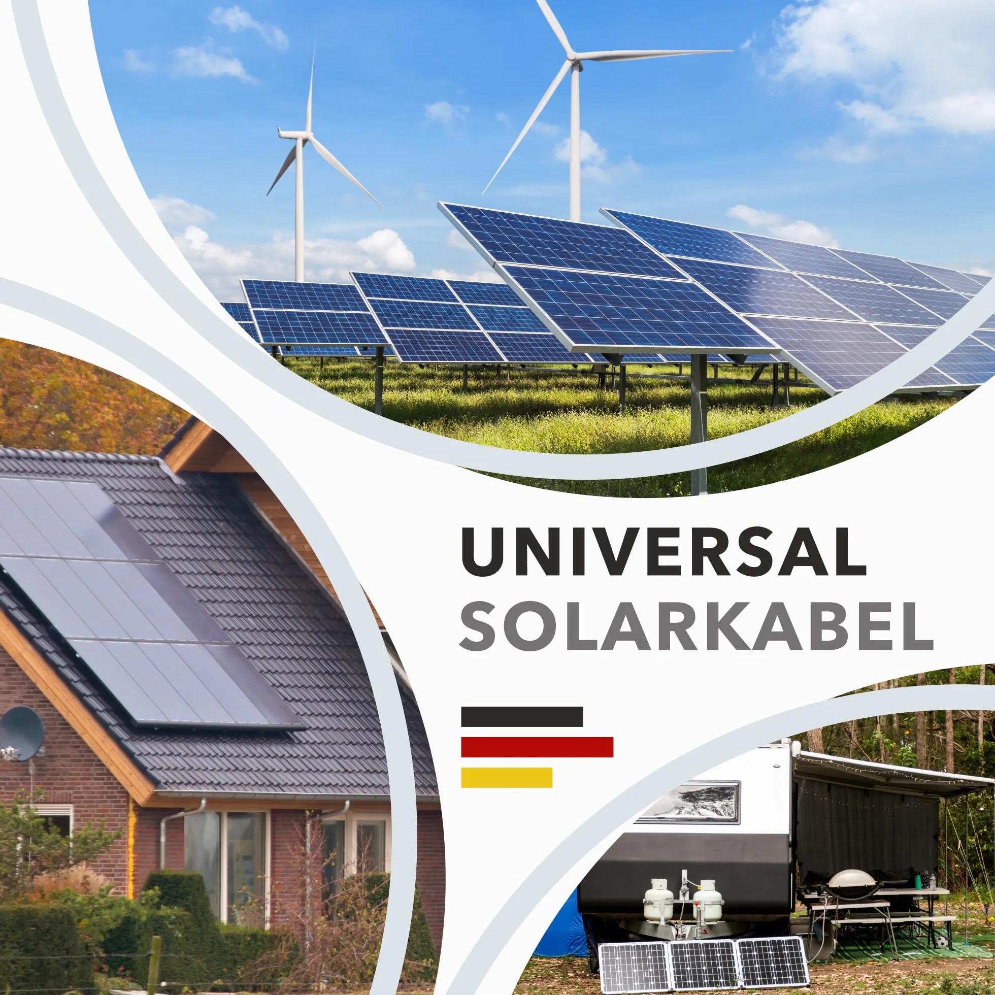 RedStar24 Kabel solarny 6mm² - 2m - odporny na UV, kabel fotowoltaiczny, kabel PV, przedłużacz solarny IP68 do paneli słonecznych, falowników i regulatorów ładowania - trwały